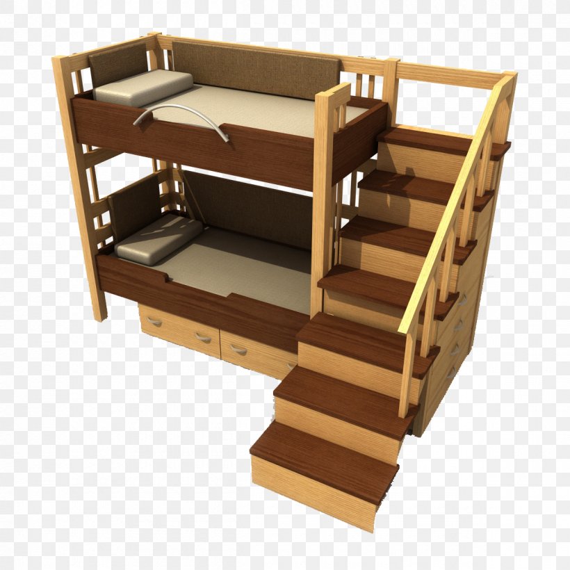 Bunk Bed Dormitory Mattress, PNG, 1200x1200px, 3d Modeling, Bed, Bedroom, Bunk Bed, Designer Download Free