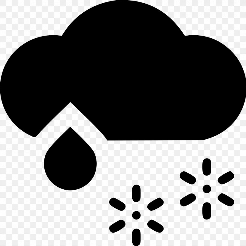 Clip Art Cloud Rain And Snow Mixed Image, PNG, 980x982px, Cloud, Black, Blackandwhite, Line Art, Logo Download Free