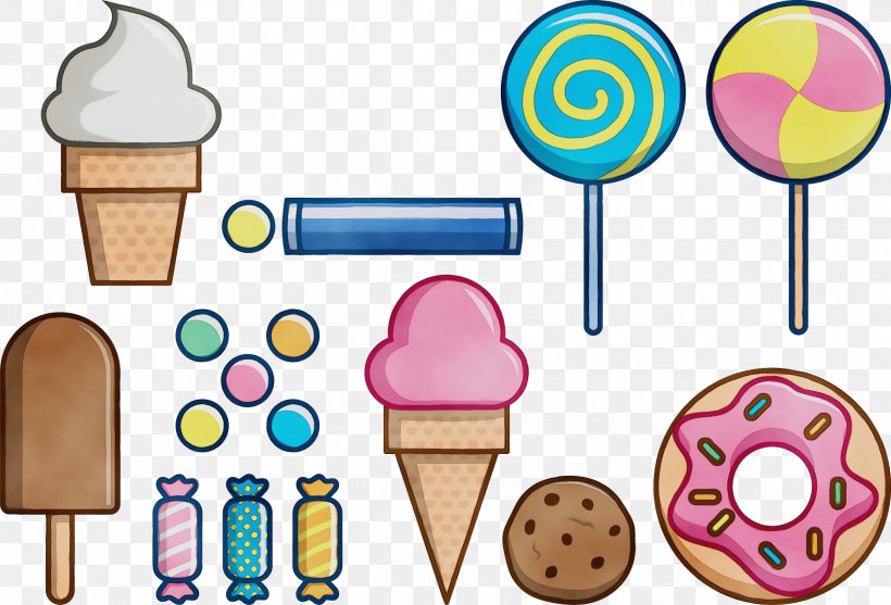 Ice Cream Cone Background, PNG, 2339x1591px, Watercolor, Cone, Dessert, Food, Frozen Dessert Download Free