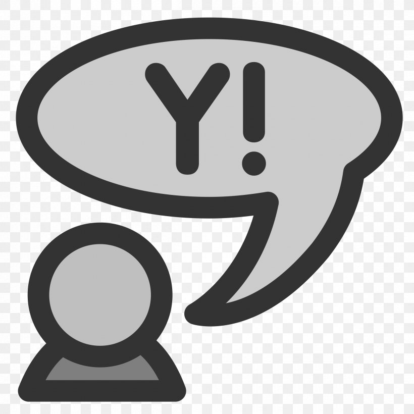 Yahoo! Clip Art, PNG, 2400x2400px, Yahoo, Black And White, Computer, Email, Royaltyfree Download Free