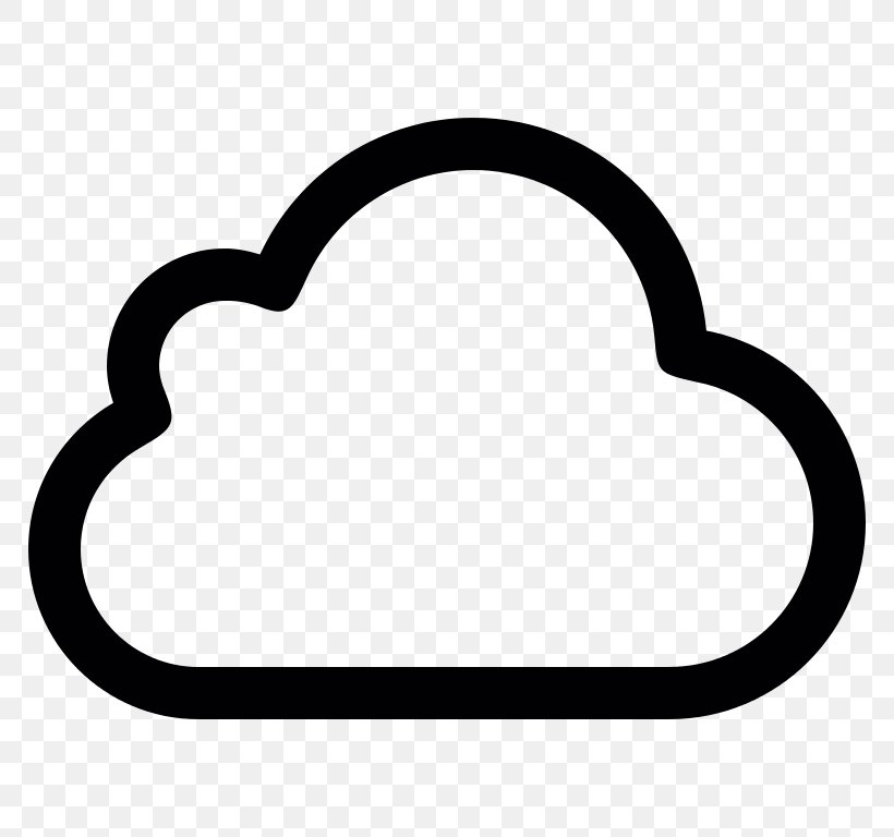 Cloud Computing Clip Art, PNG, 768x768px, Cloud Computing, Area, Black And White, Body Jewelry, Cloud Download Free
