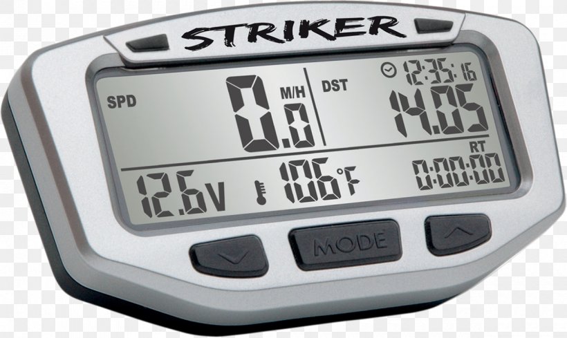 Trail Tech Striker Digital Gauge Kit Motorcycle Car Trail Tech Vapor Digital Gauge Kit, PNG, 1200x717px, Motorcycle, Car, Cyclocomputer, Gauge, Hardware Download Free