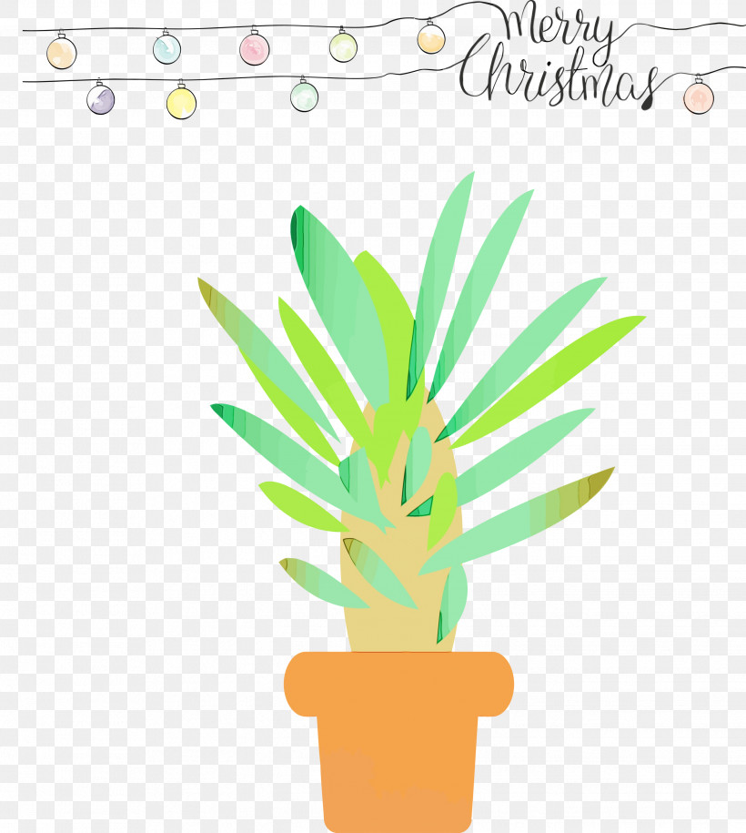 Flowerpot Houseplant Plant Flower Leaf, PNG, 2688x3000px, Merry Christmas, Christmas Ornaments, Flower, Flowerpot, Houseplant Download Free