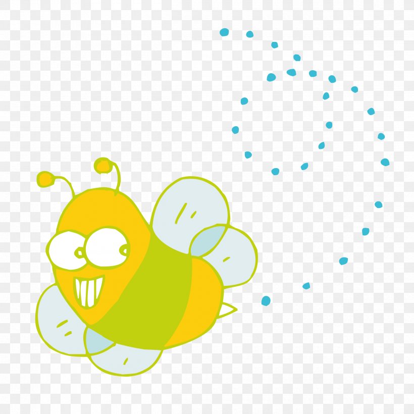 Insect Cartoon Honey Bee, PNG, 2500x2500px, Insect, Area, Art, Cartoon, Comics Download Free