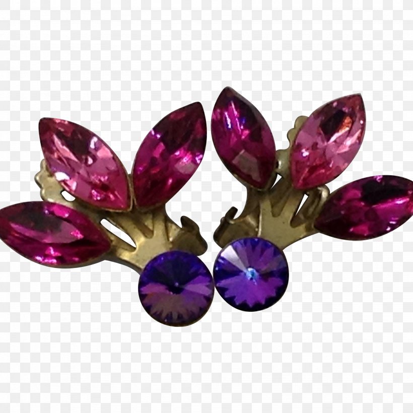 Amethyst Earring Magenta Ruby Glass, PNG, 2048x2048px, Amethyst, Blue, Body Jewellery, Body Jewelry, Earring Download Free