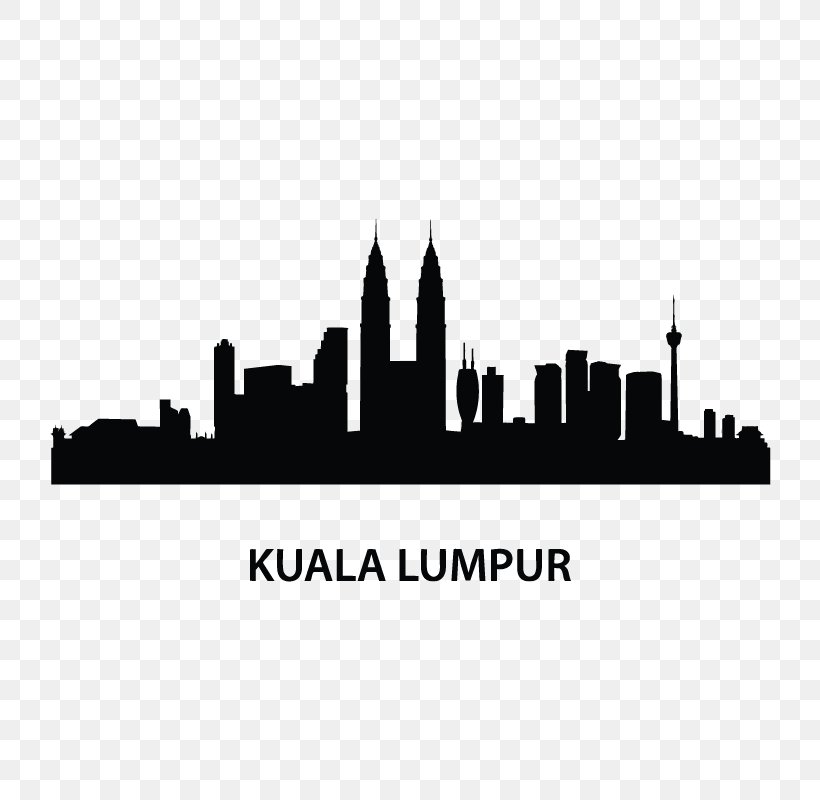 Kuala Lumpur Skyline Royalty-free, PNG, 800x800px, Kuala Lumpur, Art, Black And White, Brand, City Download Free