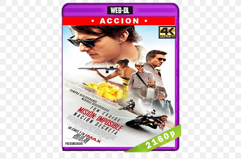 Mission: Impossible – Rogue Nation Blu-ray Disc Ethan Hunt Film, PNG, 542x542px, 4k Resolution, 2015, Bluray Disc, Adventure Film, Advertising Download Free