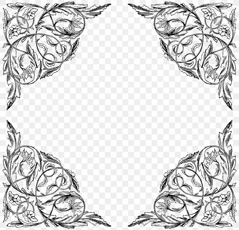 Clip Art Vector Graphics Borders And Frames, PNG, 2374x2282px, Borders And Frames, Art, Blackandwhite, Coloring Book, Drawing Download Free