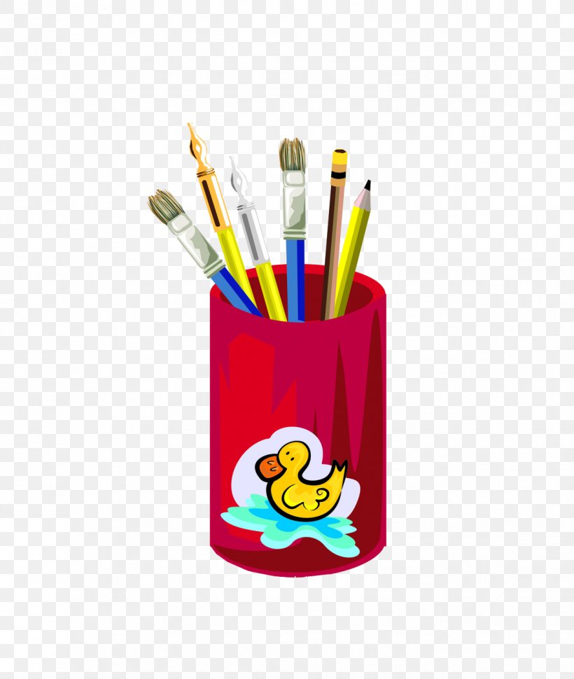 Pencil Paper Brush Pot, PNG, 1134x1342px, Pencil, Brush, Brush Pot, Cartoon, Paintbrush Download Free