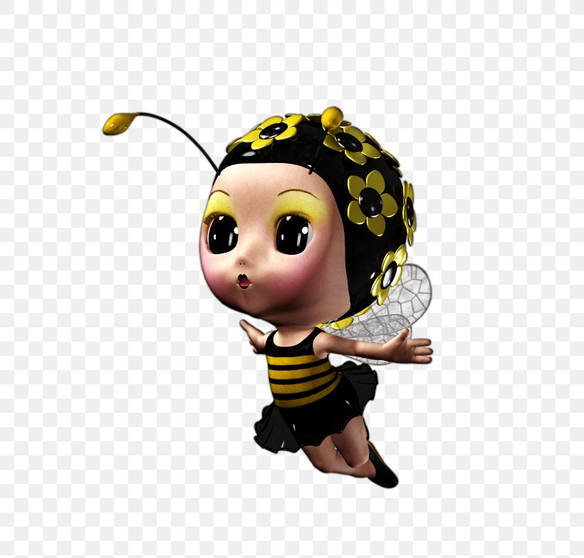 Apidae Insect, PNG, 726x784px, Apidae, Bee, Black And White, Cartoon, Doll Download Free