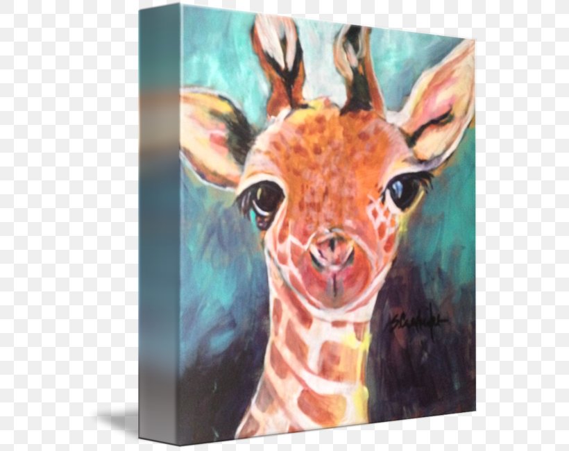 Giraffe Fine Art Acrylic Paint Snout, PNG, 566x650px, Giraffe, Acrylic Paint, Art, Discover Card, Fauna Download Free