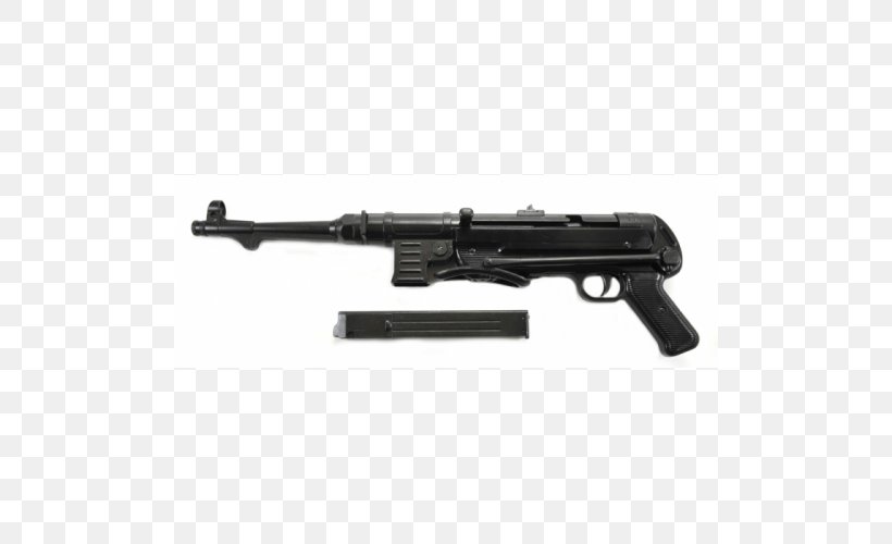 MP 40 Submachine Gun BB Gun Airsoft Guns Firearm, PNG, 500x500px, Watercolor, Cartoon, Flower, Frame, Heart Download Free