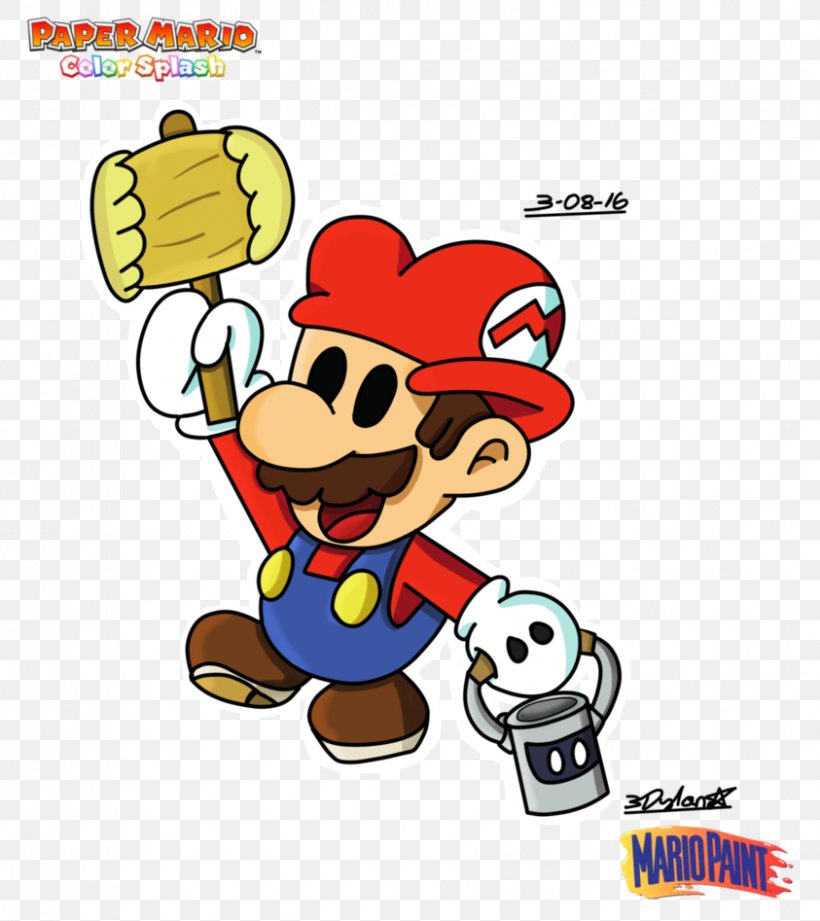 Paper Mario: Color Splash Super Mario Bros., PNG, 843x947px, Paper Mario Color Splash, Area, Art, Cartoon, Coloring Book Download Free