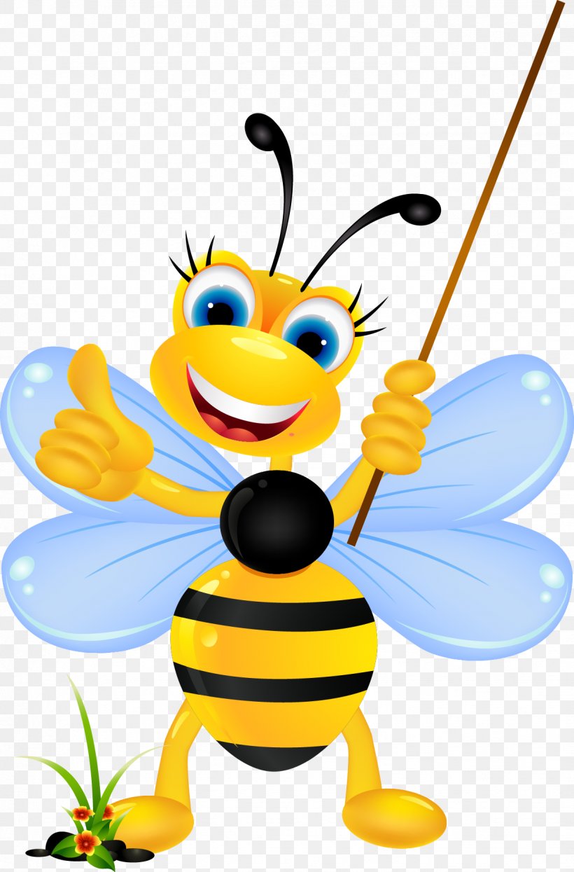 Bee Cartoon Stock Photography Clip Art, PNG, 1234x1874px, Bee, Art, Beak, Bee Sting, Beehive Download Free