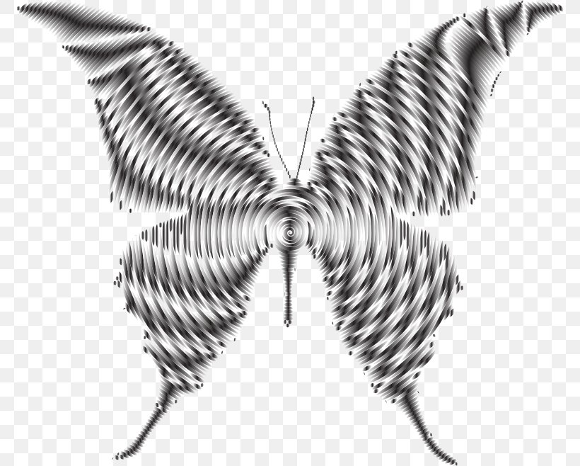 Butterfly Line Art Silhouette Clip Art, PNG, 774x658px, Butterfly, Black And White, Insect, Invertebrate, Line Art Download Free