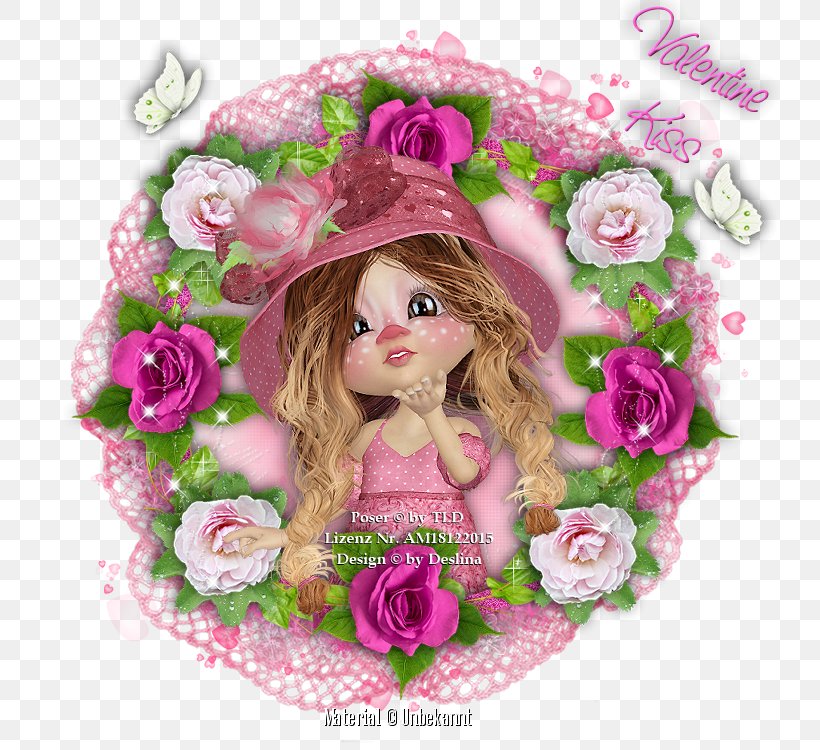 Garden Roses Floral Design Cut Flowers Flower Bouquet, PNG, 750x750px, Garden Roses, Art, Character, Cut Flowers, Doll Download Free