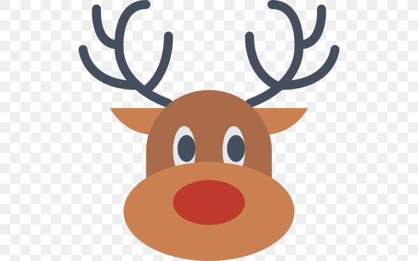 Sticker Reindeer Christmas Holiday T-shirt, PNG, 512x512px, Sticker, Antler, Christmas, Deer, Emoji Download Free