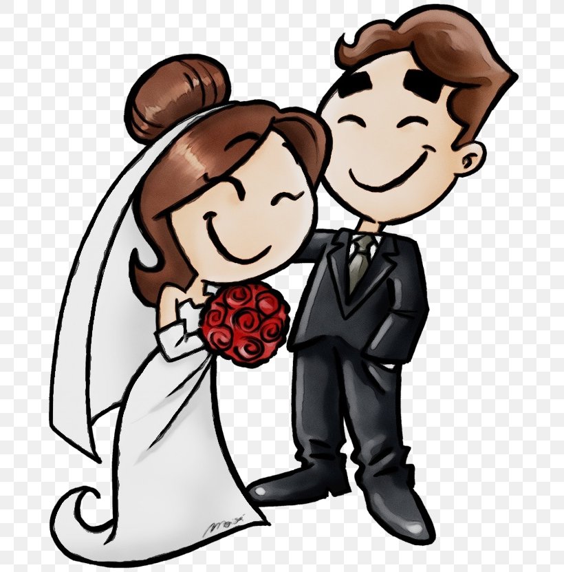 Wedding Couple Silhouette, PNG, 700x831px, Watercolor, Art, Boyfriend,  Caricature, Cartoon Download Free