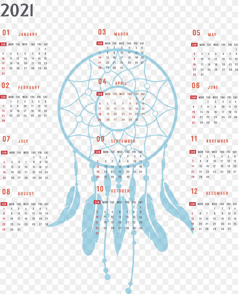 Year 2021 Calendar Printable 2021 Yearly Calendar 2021 Full Year Calendar, PNG, 2429x3000px, 2021 Calendar, Year 2021 Calendar, Calendar System, Diagram, Geometry Download Free