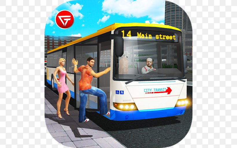 Bus Simulator 2018-Free Game City Bus Simulator 2010 Bus Driving School 2017: 3D Parking Simulator Game City Bus Drive, PNG, 512x512px, Bus, Android, Bus Driver, City Bus Simulator 2010, Driving Download Free