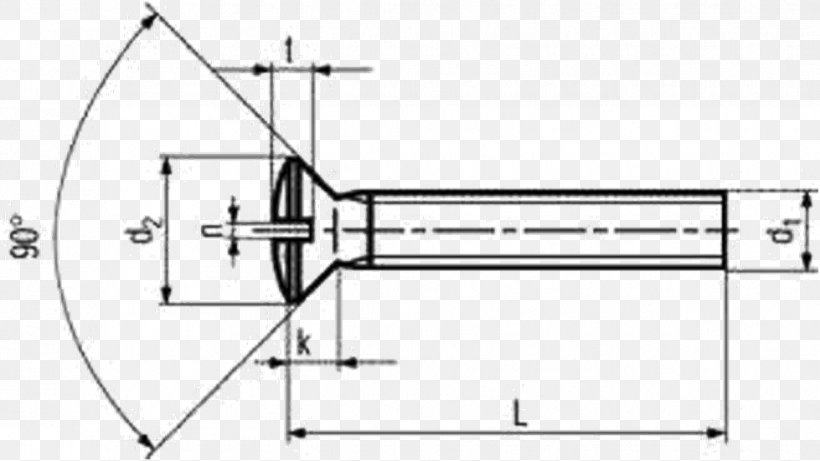 ISO Metric Screw Thread Countersink Deutsches Institut Für Normung Bolt, PNG, 979x551px, Screw, Area, Bolt, Countersink, Diagram Download Free