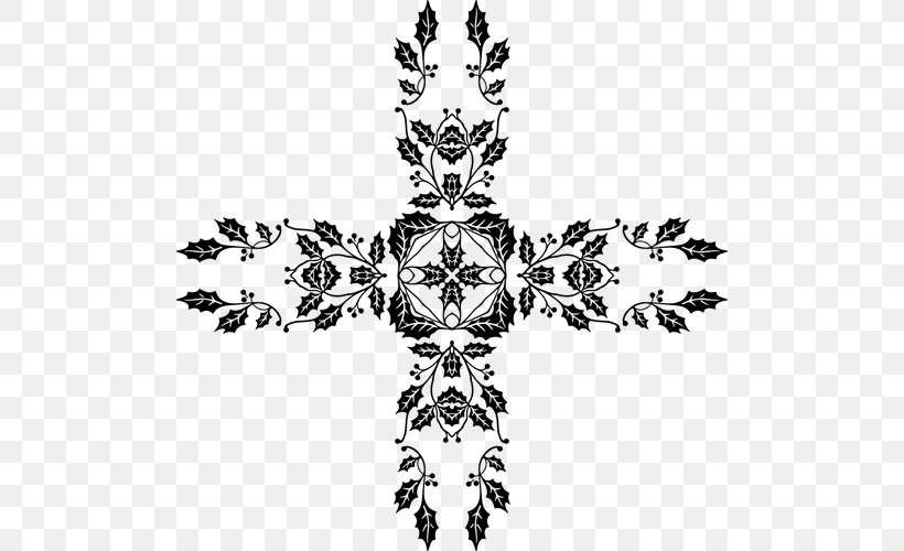 Ornament Decorative Arts Clip Art, PNG, 500x500px, Ornament, Black, Black And White, Cross, Decorative Arts Download Free