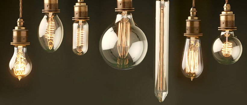 Incandescent Light Bulb Edison Light Bulb LED Lamp Lighting, PNG, 1864x796px, Light, Brass, Ceiling Fixture, Chandelier, Decor Download Free