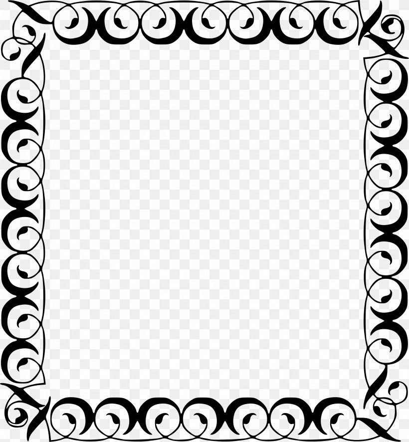 Borders And Frames Decorative Borders Clip Art, PNG, 3230x3490px, Borders And Frames, Area, Art, Black, Black And White Download Free