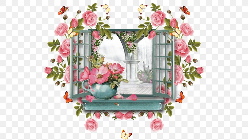 Clip Art Window Rose Flower Image, PNG, 550x464px, Window, Arch, Architecture, Floral Design, Floristry Download Free