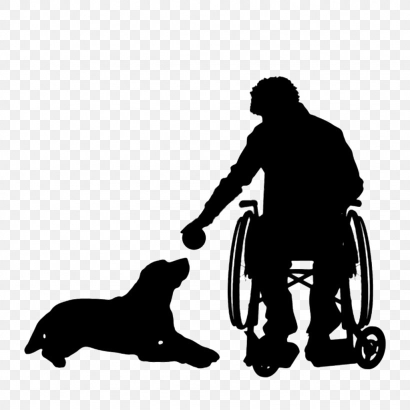 Dog Wheelchair Disability, PNG, 1024x1024px, Dog, Black, Black And White, Carnivoran, Disability Download Free