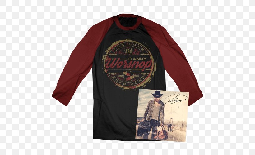 T-shirt The Long Road Home Sleeve Earache Records, PNG, 500x500px, Tshirt, Baseball, Brand, Danny Worsnop, Earache Records Download Free
