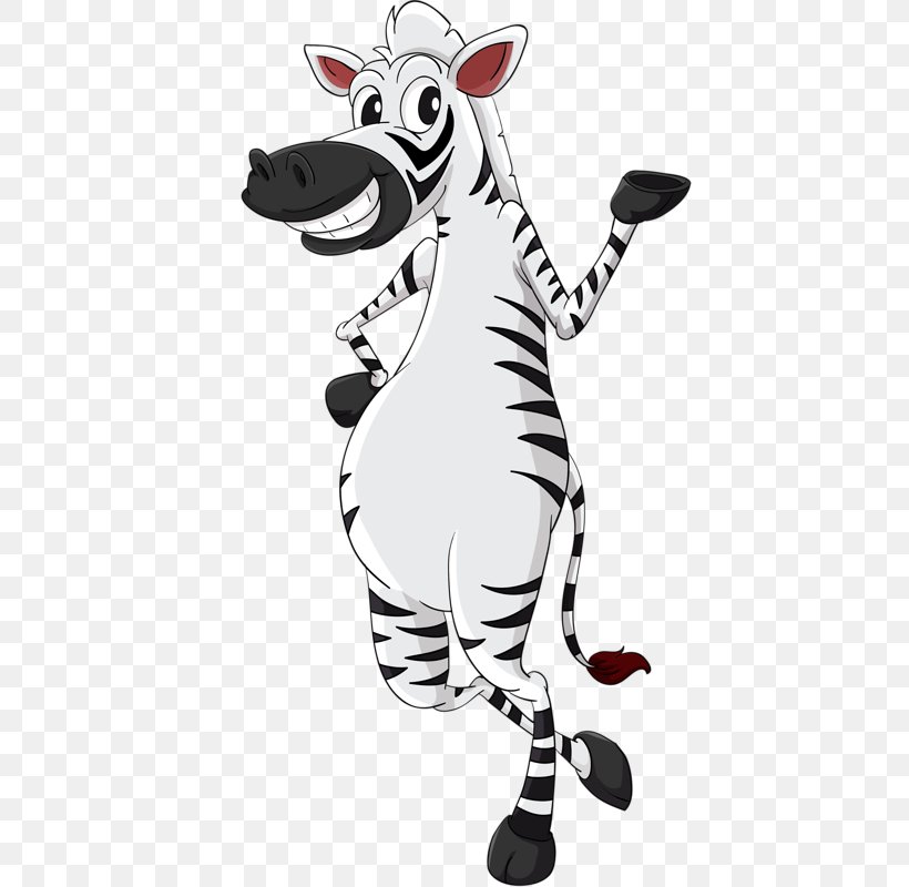 Zebra Cartoon Clip Art, PNG, 428x800px, Zebra, Art, Black And White, Cartoon, Cattle Like Mammal Download Free