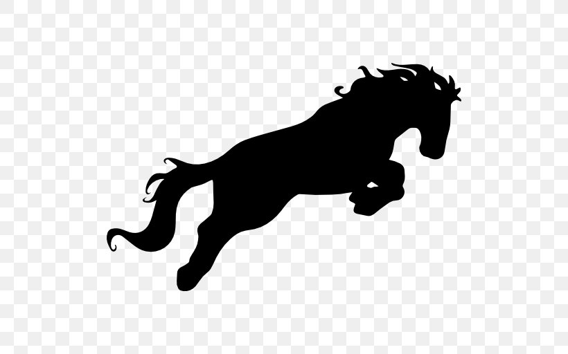 Horse Silhouette Equestrian, PNG, 512x512px, Horse, Animal Figure, Big Cats, Black, Black And White Download Free
