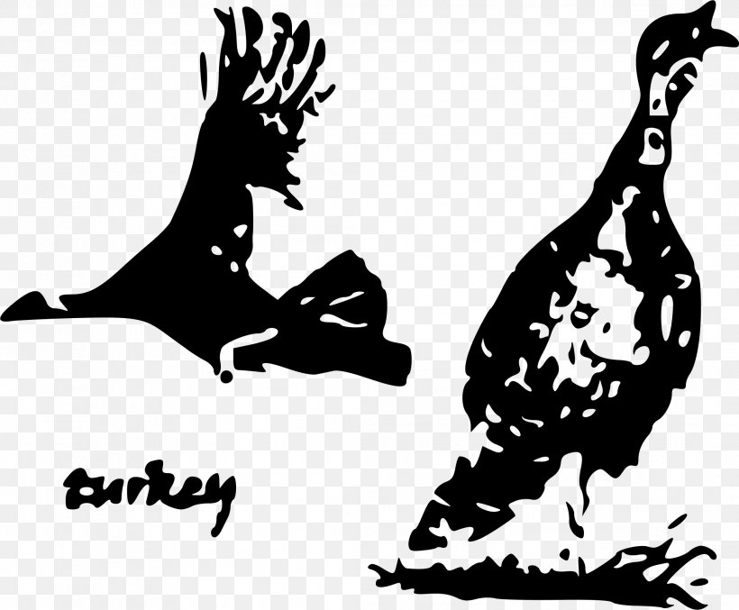 Turkey Meat Stencil, PNG, 2116x1747px, Turkey, Art, Beak, Bird, Black Download Free