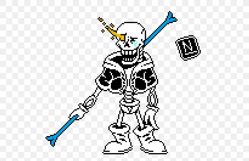 Undertale Sprite Papyrus Pixel Art Clip Art, PNG, 562x530px, Undertale, Area, Art, Artwork, Black And White Download Free