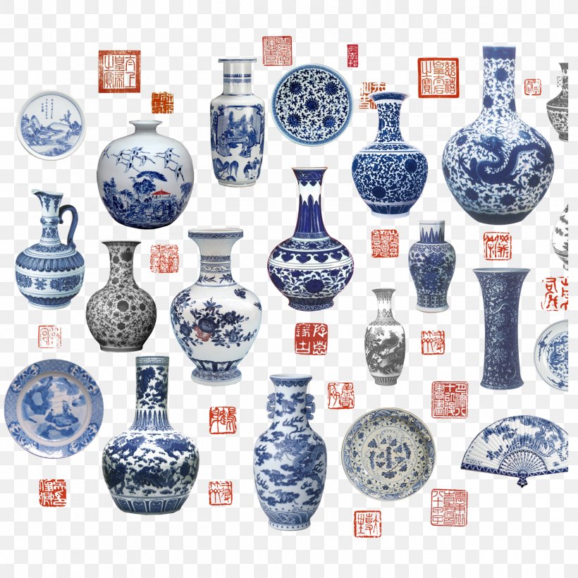 Blue And White Pottery Ceramic Vase Porcelain, PNG, 1417x1417px, Blue And White Pottery, Blue And White Porcelain, Ceramic, Chinoiserie, Motif Download Free