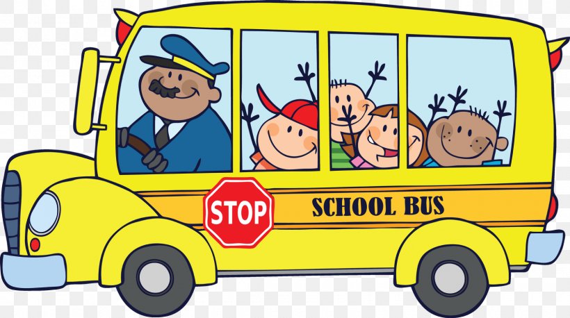 School Bus Cartoon Clip Art, PNG, 1600x894px, Bus, Animation, Area,  Automotive Design, Bus Stop Download Free