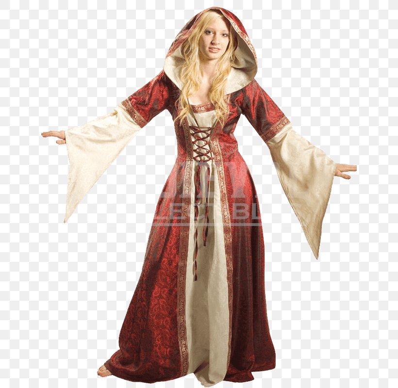 Robe Dress Clothing Wicca Middle Ages, PNG, 800x800px, Robe, Ceremonial Dress, Cloak, Clothing, Clothing Accessories Download Free