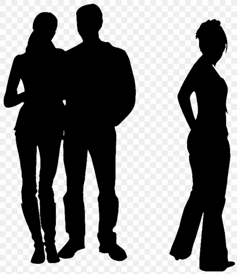 Silhouette Transparency, PNG, 7086x8192px, Silhouette, Conversation, Gesture, Standing Download Free