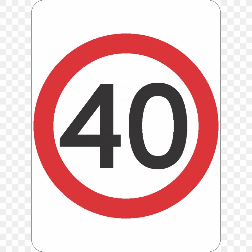 Traffic Sign Speed Limit 40 Ahead School Zone, PNG, 1000x1000px ...