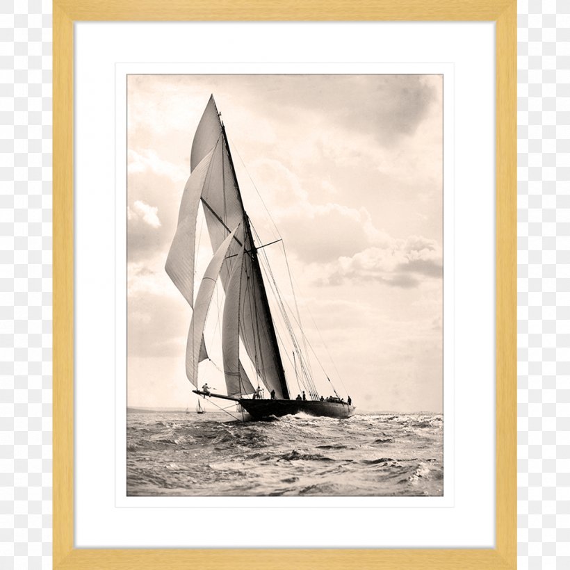 Sailing Scow Yawl Schooner, PNG, 1000x1000px, Sail, Black And White, Boat, Brigantine, Calm Download Free