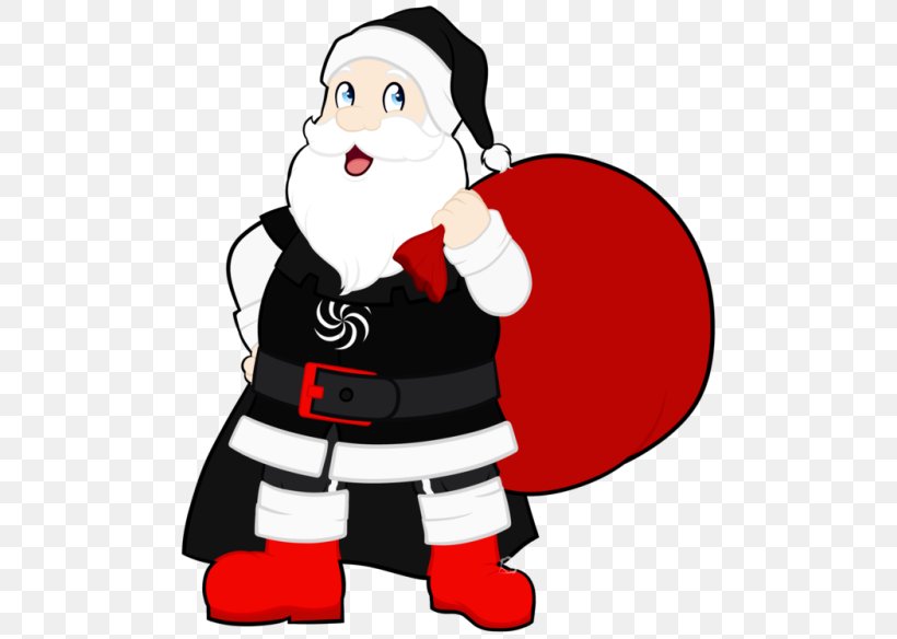 Santa Claus Christmas Human Behavior Cartoon Clip Art, PNG, 500x584px, Santa Claus, Artwork, Behavior, Cartoon, Christmas Download Free