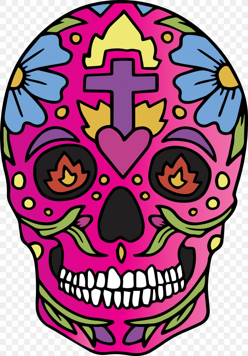 Skull Mexico Cinco De Mayo, PNG, 2089x3000px, Skull, Cinco De Mayo, Meter, Mexico, Pink M Download Free