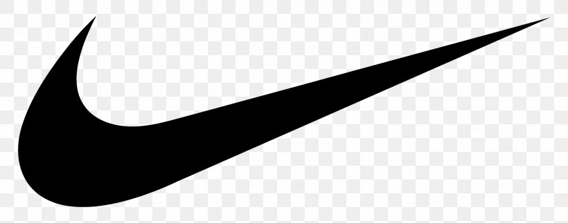 Swoosh Nike Logo, PNG, 2535x1000px, Swoosh, Black, Black And White, Brand, Logo Download Free