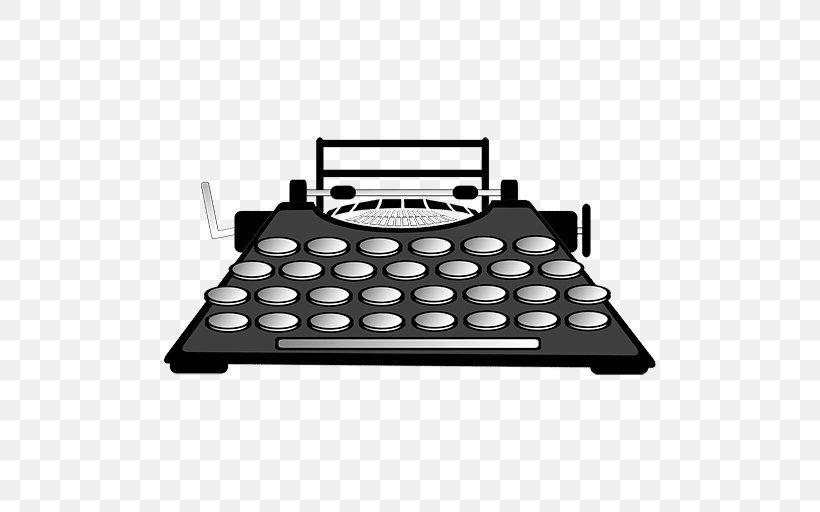 Typewriter Pattern, PNG, 512x512px, Typewriter, Black And White, Monochrome, Monochrome Photography, Office Equipment Download Free