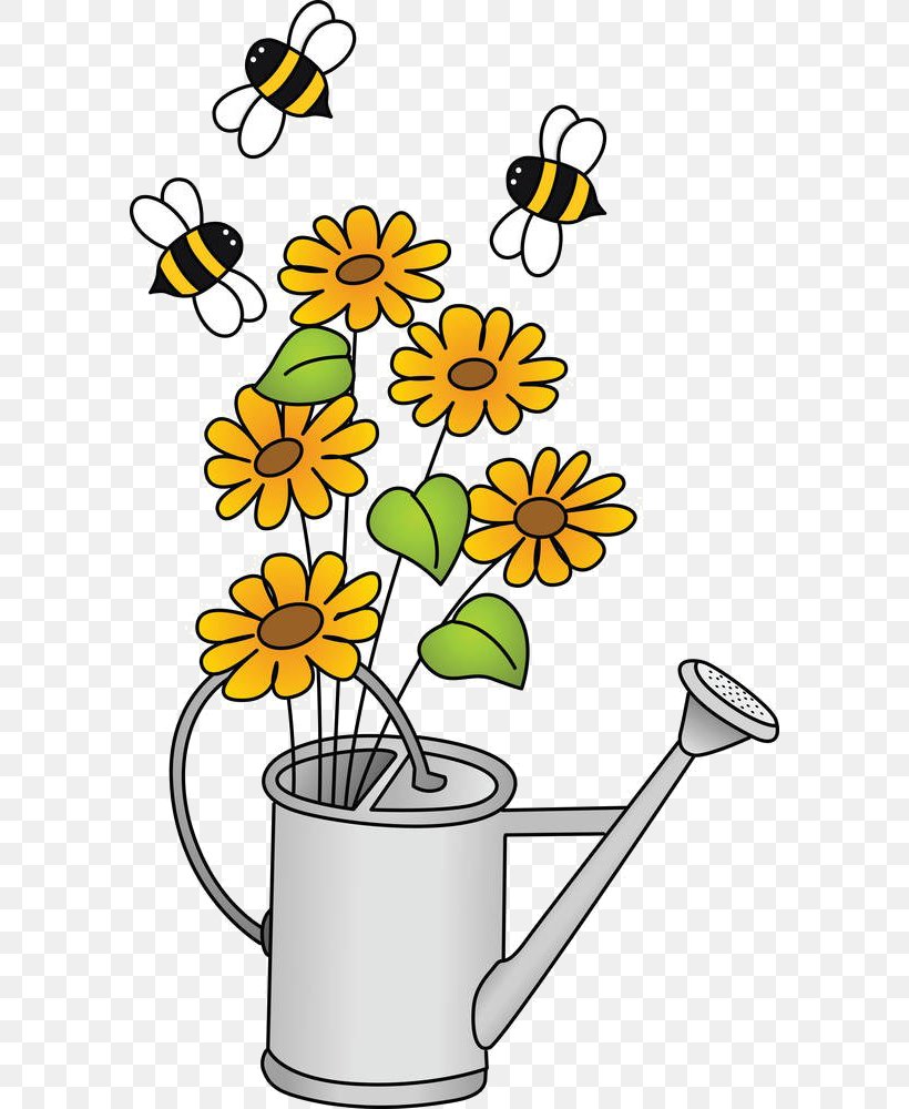 Bee Flower Clip Art, PNG, 586x1000px, Bee, Artwork, Black And White, Branch, Can Stock Photo Download Free