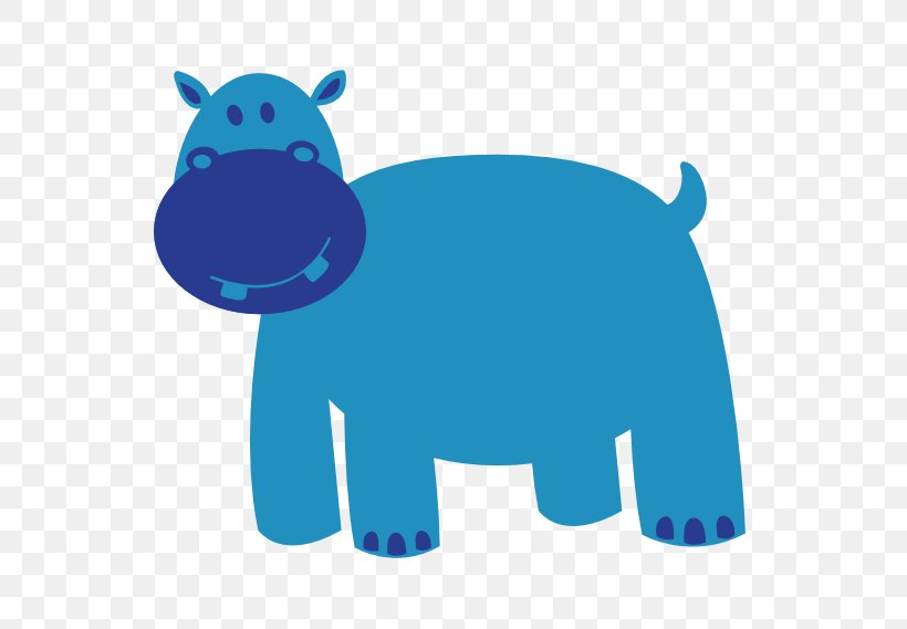 Hippopotamus Colorful Animals Clip Art, PNG, 569x569px, Hippopotamus, Animal, Bear, Blue, Carnivoran Download Free