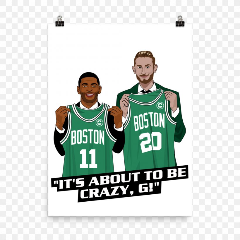 Jersey Long-sleeved T-shirt Boston Celtics Hoodie, PNG, 1000x1000px, Jersey, Area, Boston Celtics, Brand, Clothing Download Free