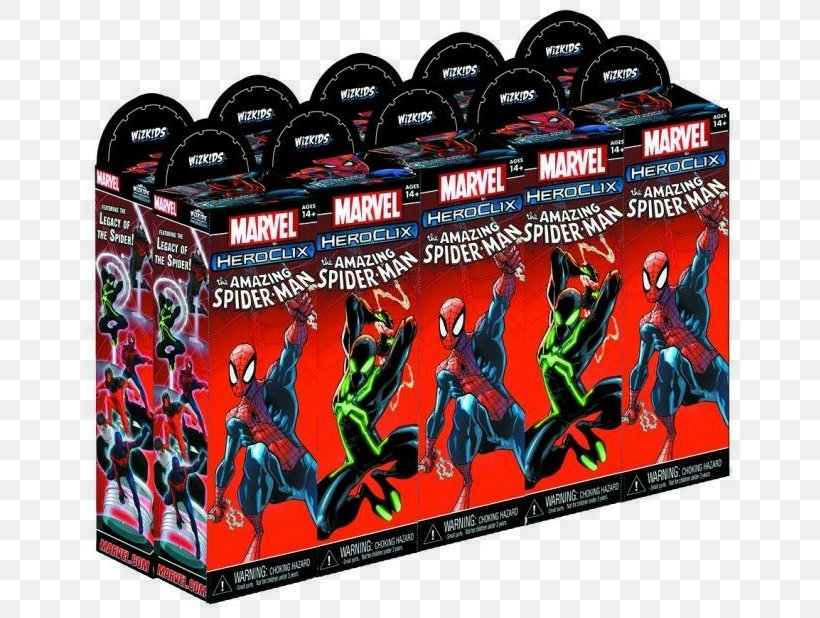 Marvel Heroclix Avengers Booster The Amazing Spider-Man Marvel Comics, PNG, 678x618px, Heroclix, Amazing Spiderman, Avengers Infinity War, Booster Pack, Game Download Free