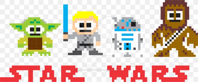 Star Wars 8-bit Drawing Game, PNG, 1024x426px, Star Wars, Area, Bit, Cartoon, Character Download Free